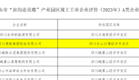 4166am金沙信心之选钒钛入选2023年度“亩均论英雄”工业园区规上工业A类企业